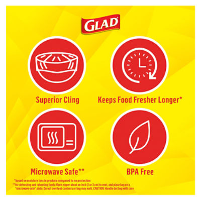 Glad Cling'n Seal 200 sq ft Clear Food Wrap