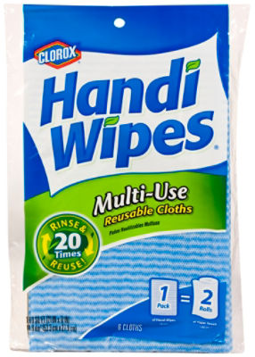 Clorox Handi Wipes Multi-Use Reusable Cloths, 6 each