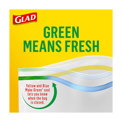 Glad Sandwich Zipper Bags, 100 count