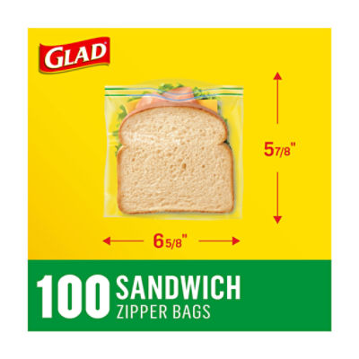 Glad Zipper Bags, Sandwich
