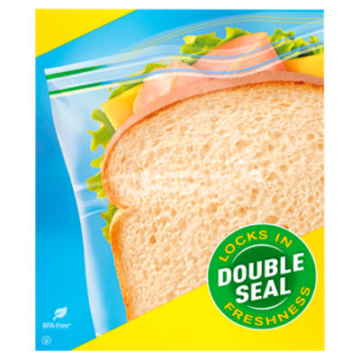 Glad Food Storage Zipper Sandwich Bags 100 Ct