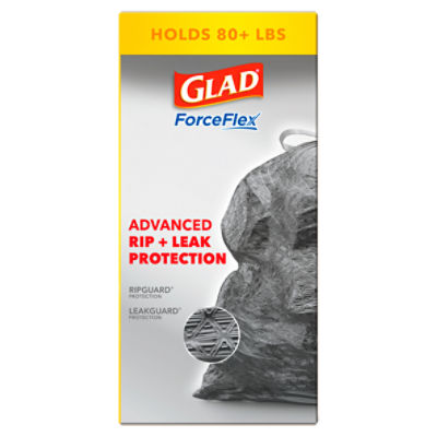Glad Forceflex Multipurpose Large Trash Drawstring Bags, 25 count