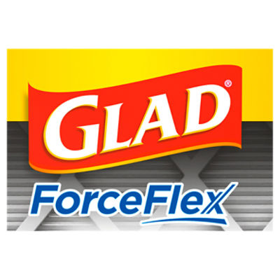 Glad Forceflex Multipurpose Large Trash Drawstring Bags, 25 count