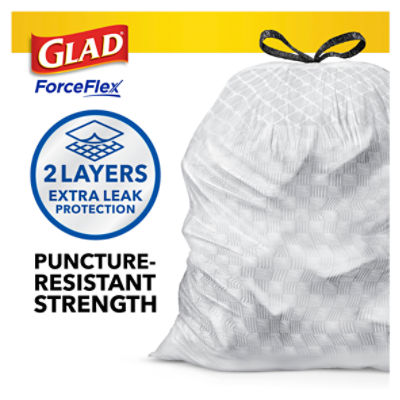 Glad ForceFlex with Gain Original Scent Tall Kitchen Drawstring Bags, 40 count