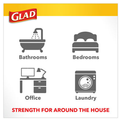 Glad Quick-Tie Fresh Clean Small Trash Bags Value Pack, 52 count