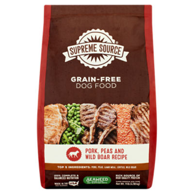 Supreme Source Grain Free Pork Peas and Wild Boar Recipe Dog Food