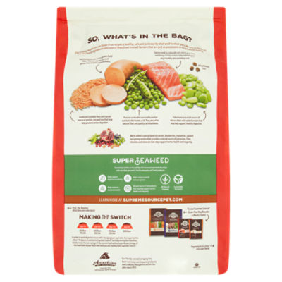 Supreme Source Grain Free Salmon Meal and Sweet Potato Recipe Dog