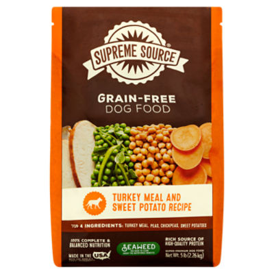 Supreme Source Grain-Free Turkey Meal and Sweet Potato Recipe Dog Food, 5 lb