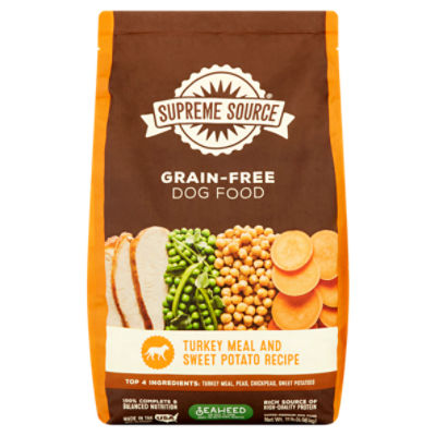 Supreme Source Grain-Free Turkey Meal and Sweet Potato Recipe Super-Premium Dog Food, 11 lb