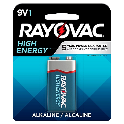 Rayovac High Energy 9V Alkaline Battery