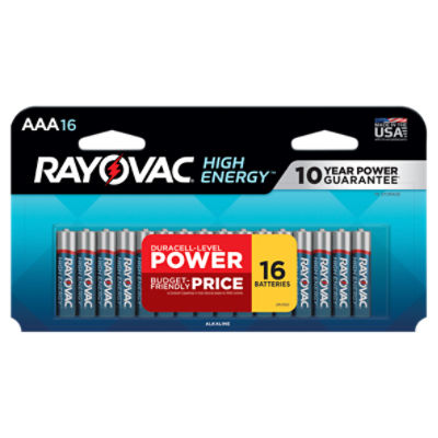 Rayovac High Energy AAA Batteries (16 Pack), Alkaline Triple A Batteries