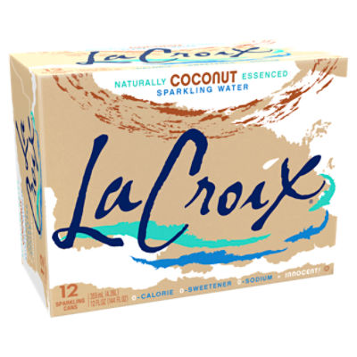 LaCroix Coconut Sparkling Water, 12 fl oz, 12 count