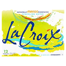La Croix Naturally Mango Essenced, Sparkling Water, 144 Fluid ounce