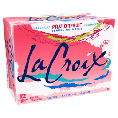 LaCroix Passionfruit Sparkling Water, 12 fl oz, 12 count