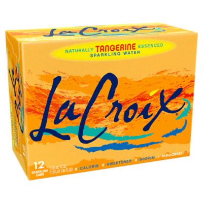 LaCroix Tangerine Sparkling Water, 12 fl oz, 12 count