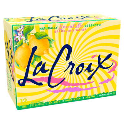 LaCroix Naturally Limoncello Essenced Sparkling Water, 12 fl oz, 12