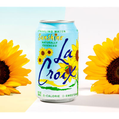 LaCroix Naturally Sunshine Essenced Sparkling Water, 12 fl oz, 12