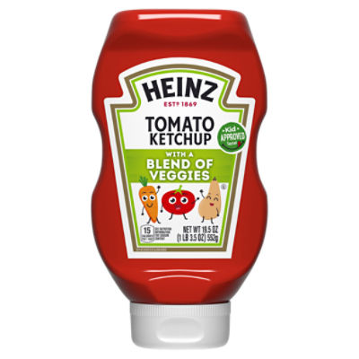 Heinz Tomato Ketchup with a Blend of Veggies, 19.5 oz