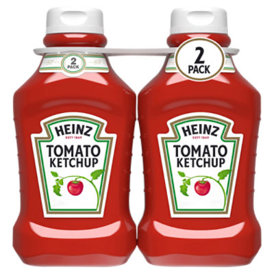 Heinz Tomato Ketchup, 50.5 oz, 2 count, 101 Ounce