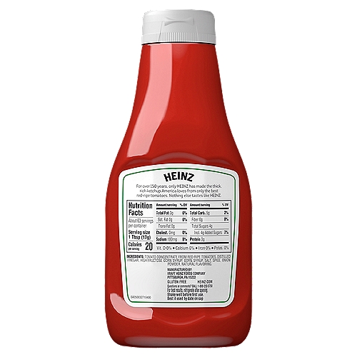 Heinz Tomato Ketchup 38 Oz Bottle