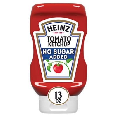 Heinz No Sugar Added Tomato Ketchup, 13 oz, 13 Ounce