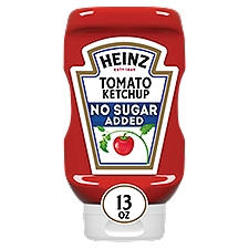 Heinz No Sugar Added Tomato Ketchup, 13 oz, 13 Ounce