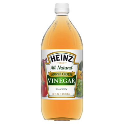 Heinz All Natural Apple Cider Vinegar 5 Acidity , 32 fl oz Bottle