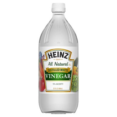 Heinz All Natural Distilled White Vinegar, 32 fl oz Gourmet