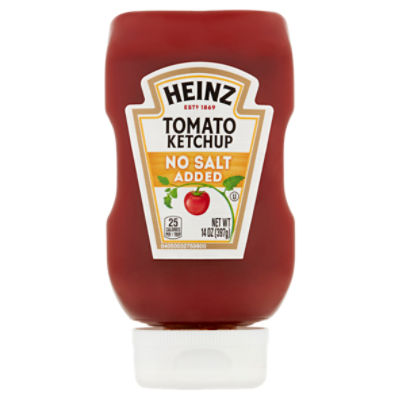 Heinz No Salt Added, Tomato Ketchup