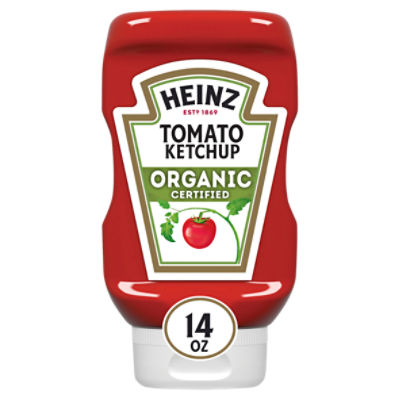Heinz Organic Tomato Ketchup, 14 oz Bottle, 14 Ounce
