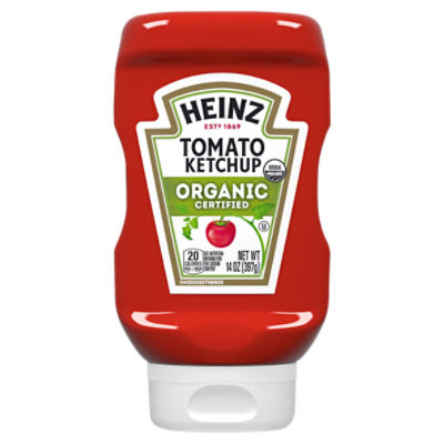 Heinz Organic Tomato Ketchup, 14 oz Bottle ShopRite