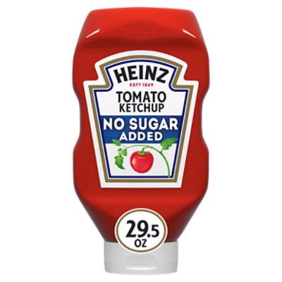 Heinz No Sugar Added Tomato Ketchup, 29.5 oz, 29.5 Ounce