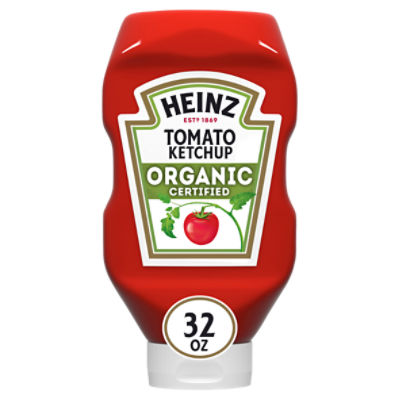 Heinz Organic Tomato Ketchup, 32 oz Bottle, 32 Ounce