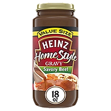 Heinz HomeStyle Savory Beef Gravy Value Size, 18 oz Jar, 18 Ounce