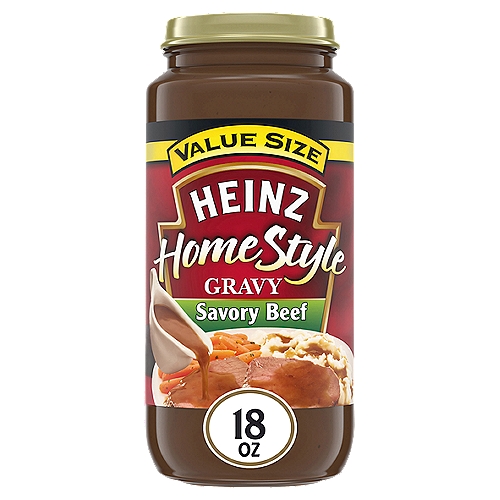 Heinz HomeStyle Savory Beef Gravy Value Size, 18 oz Jar