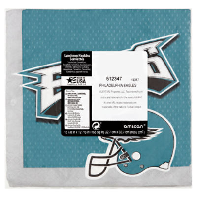 Nfl Napkins, Philadelphia Eagles, 2-Ply - 16 napkins