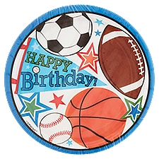 Party Impressions Sports Party 7", Plates, 8 Each