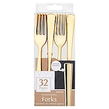 Amscan Gold Forks, 32 count