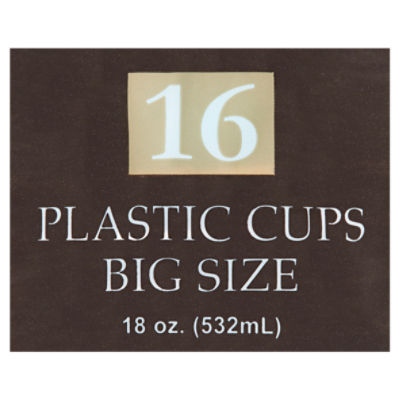 Elegant Touch Crystal-Glaze 18 oz Caribbean Blue Plastic Cups Big
