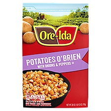 Ore-Ida Potatoes O'Brien with Onions & Peppers Frozen Potatoes, 28 oz Bag, 28 Ounce