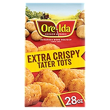 Ore-Ida Extra Crispy Tater Tots Seasoned Shredded Potatoes, 28 oz