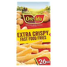Ore-Ida Extra Crispy Fast Food French Fries Fried Frozen Potatoes, 26 oz Bag