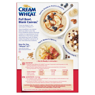 Cream of Wheat, Cream of Rice - Hot Breakfast Cereal and More