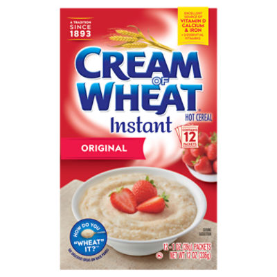 Cream of Wheat Original Instant Hot Cereal, 1 oz, 12 count