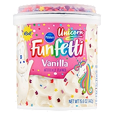 Pillsbury Funfetti Unicorn Vanilla Frosting, 15.6 oz, 15.6 Ounce