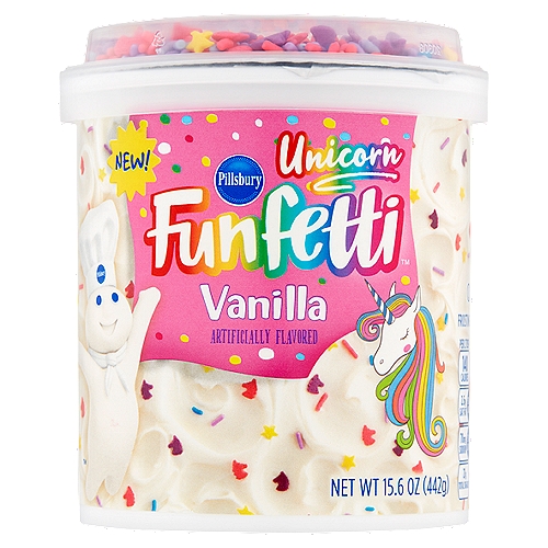 Pillsbury Funfetti Unicorn Vanilla Frosting, 15.6 oz