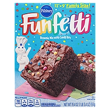 Pillsbury Funfetti Brownie Mix with Candy Bits Family Size, 19.4 oz