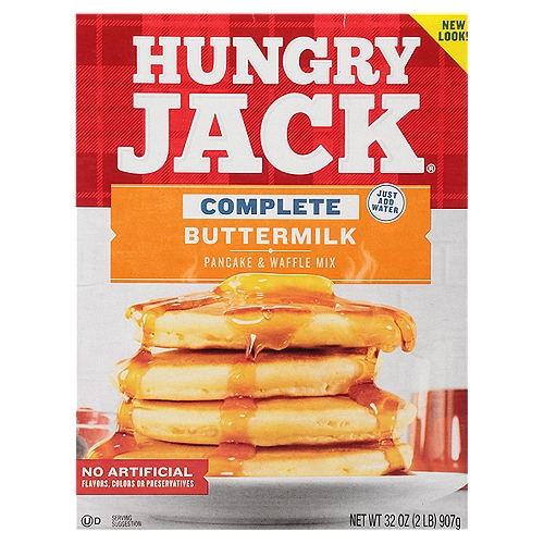 Hungry Jack Complete Buttermilk Pancake & Waffle Mix, 32 oz