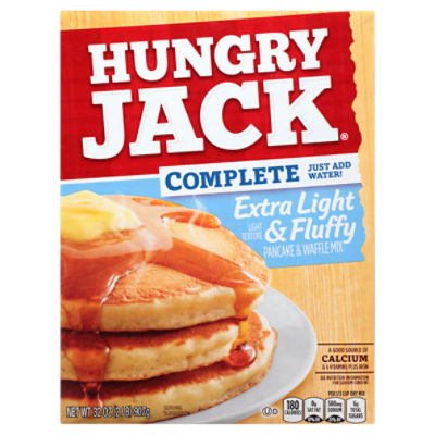 Hungry Jack Complete Extra Light & Fluffy Pancake & Waffle Mix, 32 oz