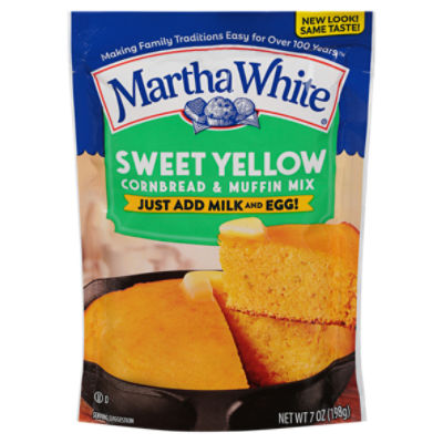 Martha White Sweet Yellow Cornbread & Muffin Mix, 7 oz ShopRite